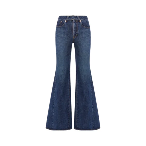 Sacai Low-Rise Flared Jeans