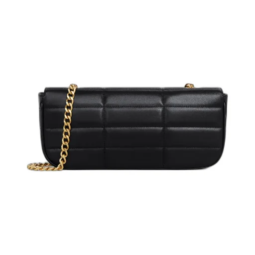 Long Chain Shoulder Bag Matelasse Monochrome Celine In Quilted Goatskin