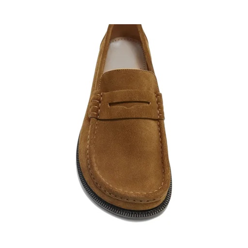 Loewe Campo Round Asymmetrical Toe Loafers