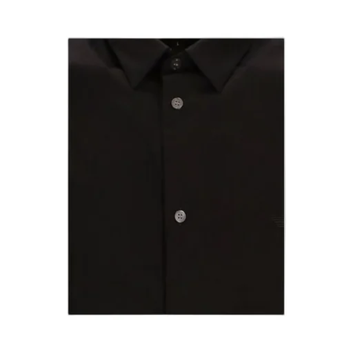 Emporio Armani Logo-Embroidered Buttoned Shirt