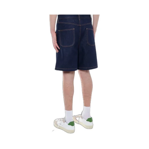 Off-White Logo Patch Denim Shorts