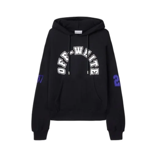 Off-White Logo Printed Drawstring Hoodie