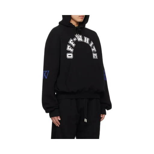 Off-White Logo Printed Drawstring Hoodie