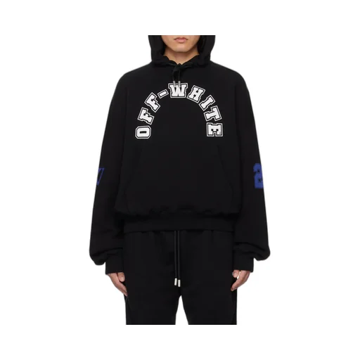 Off-White Logo Printed Drawstring Hoodie