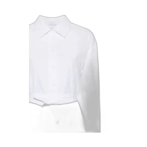 Patou Long-Sleeved Ruffled Mini Shirtdress