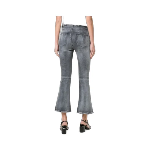 Lace-Up Cropped Jeans