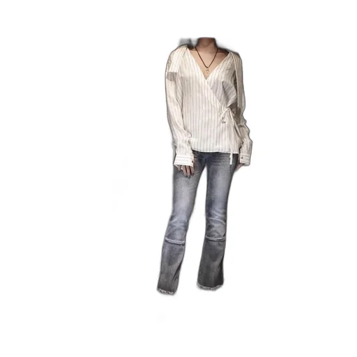 Lace-Up Cropped Jeans