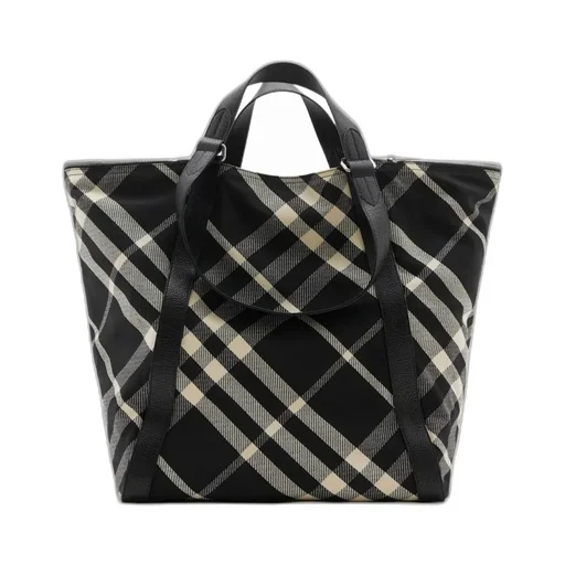 Burberry Festival Checked Tote Bag