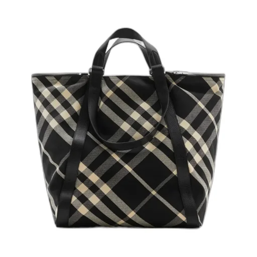 Burberry Festival Checked Tote Bag