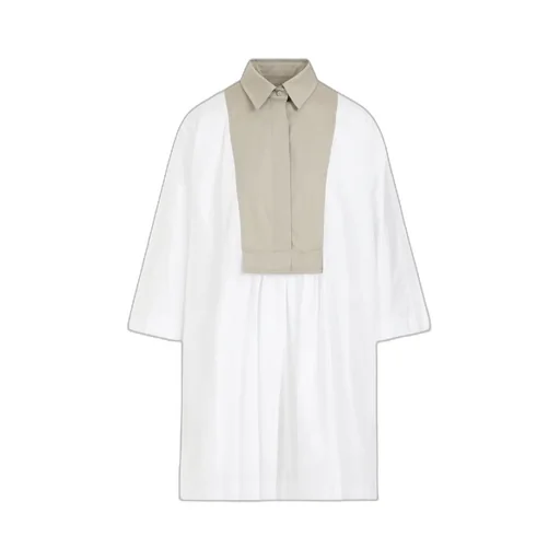 Max Mara Collared Long-Sleeved Shirt Dress