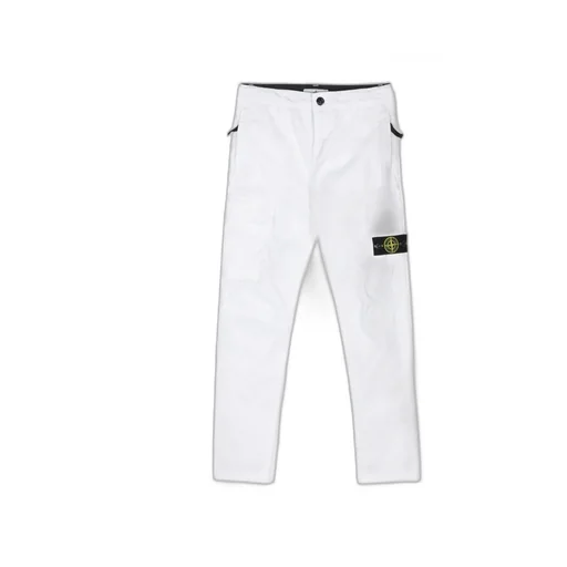 Stone Island Junior Compass-Patch Straight-Leg Cargo Trousers