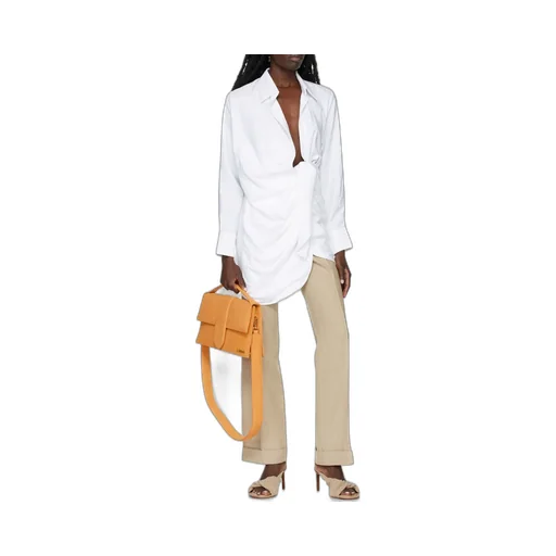 Draped Shirt Dress