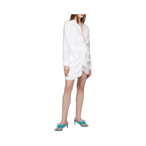 Draped Shirt Dress