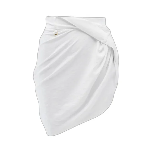 Jacquemus Asymmetrical Draped Mini Skirt