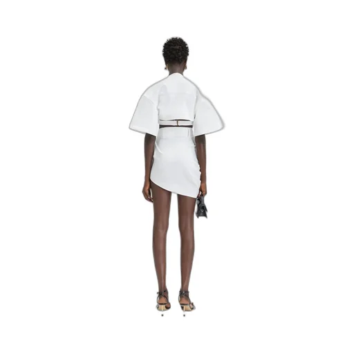 Jacquemus Asymmetrical Draped Mini Skirt