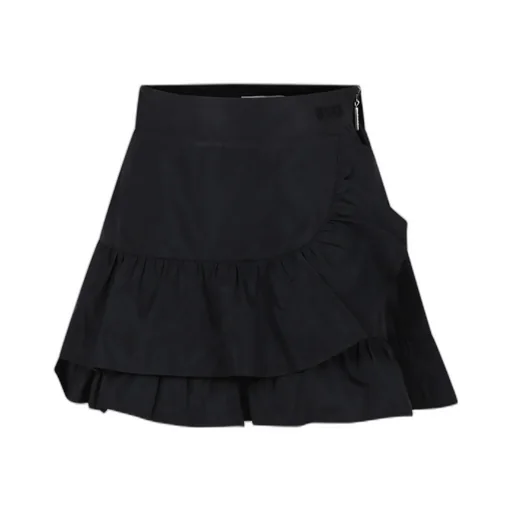 Msgm Kids Logo-Embroidered Flared Hem Skirt