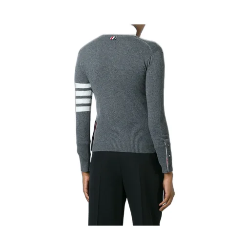 Thom Browne 4-Bar Striped Buttoned Cardigan