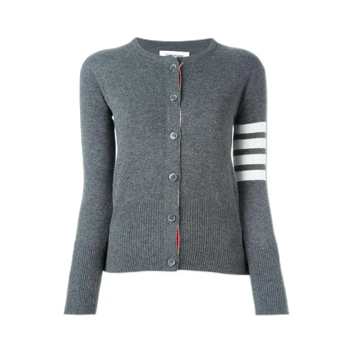 Thom Browne 4-Bar Striped Buttoned Cardigan