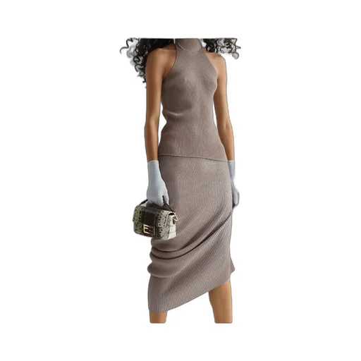 Fendi High-Neck Knitted Top
