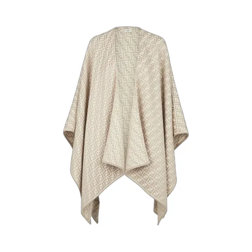 Fendi All-Over Ff Motif Poncho