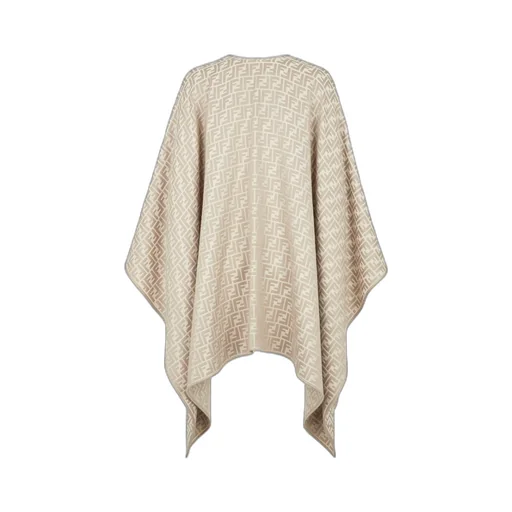 Fendi All-Over Ff Motif Poncho