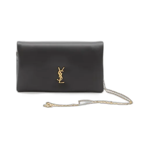 Saint Laurent Logo Plaque Bi-Fold Wallet