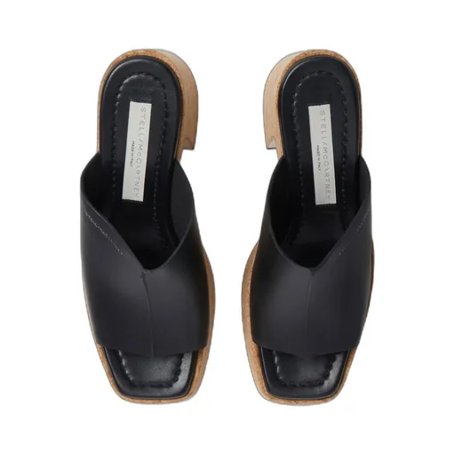 Stella Mccartney Logo Printed Platform Sandals