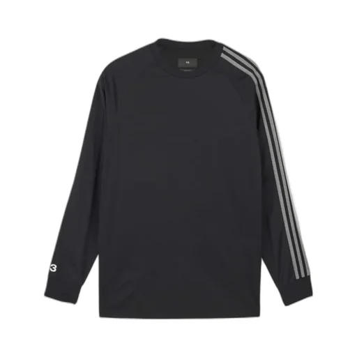 Y-3 Logo-Printed Long-Sleeved Crewneck T-Shirt
