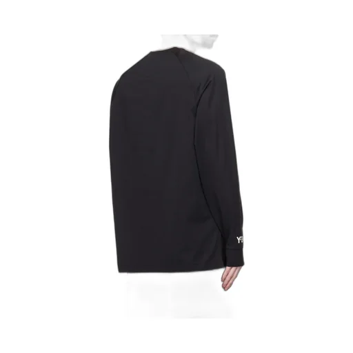Y-3 Logo-Printed Long-Sleeved Crewneck T-Shirt