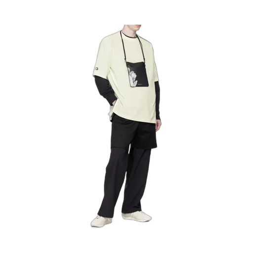Y-3 Logo-Printed Long-Sleeved Crewneck T-Shirt