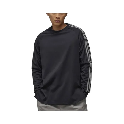 Y-3 Logo-Printed Long-Sleeved Crewneck T-Shirt