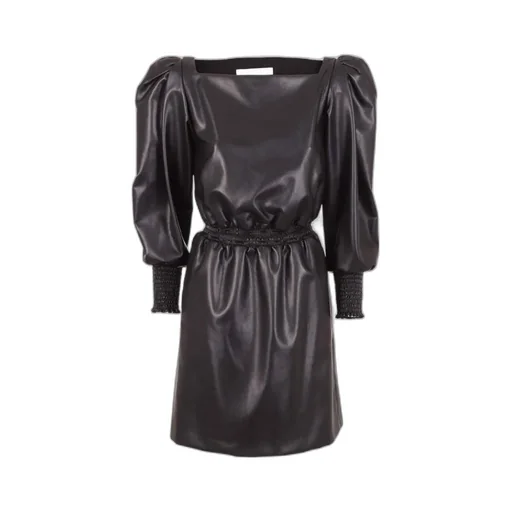 Faux Leather Mini Dress