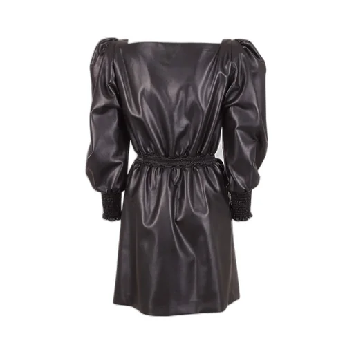 Faux Leather Mini Dress