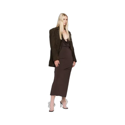 Cowl-Neck Dress
