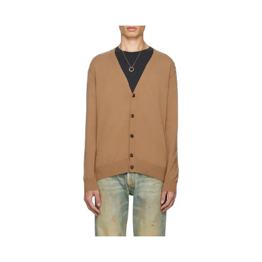 Maison Margiela Buttoned V-Neck Cardigan