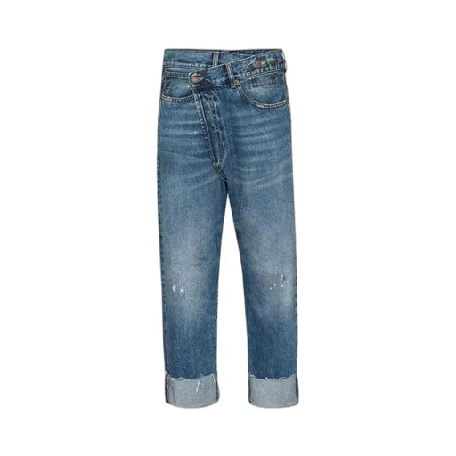 R13 Crossover Cropped Jeans