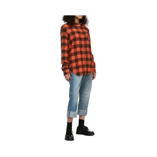 R13 Crossover Cropped Jeans