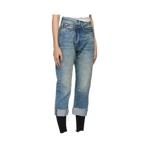 R13 Crossover Cropped Jeans