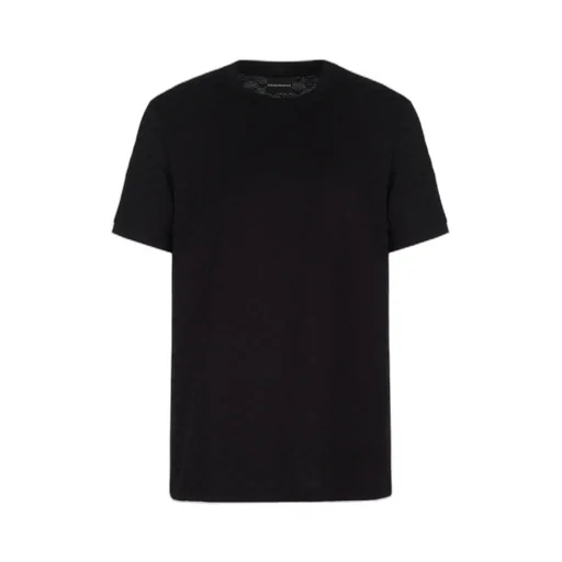 Emporio Armani All-Over Jacquard Eagle Jersey T-Shirt