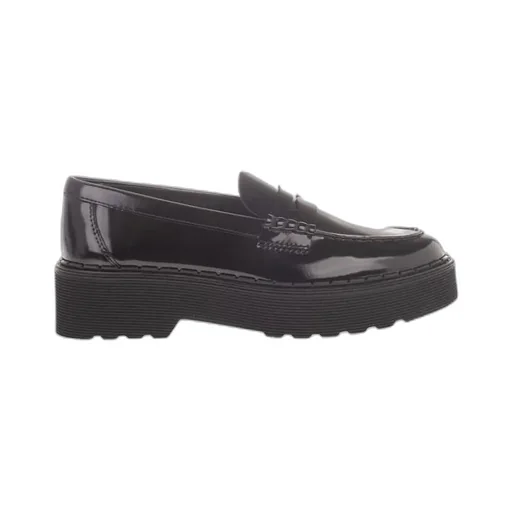 Penny-Slot Patent-Leather Loafers
