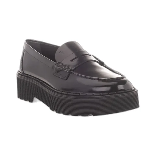 Penny-Slot Patent-Leather Loafers