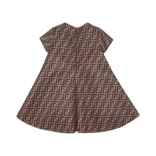 Fendi Kids Ff All-Over Printed Dress