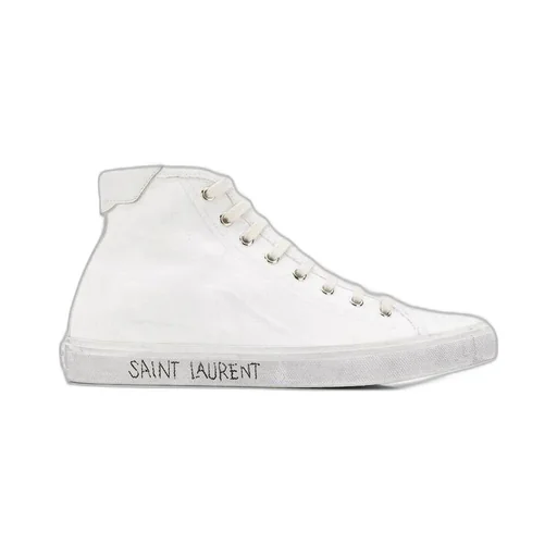 Saint Laurent Malibu Mid-Top Sneakers