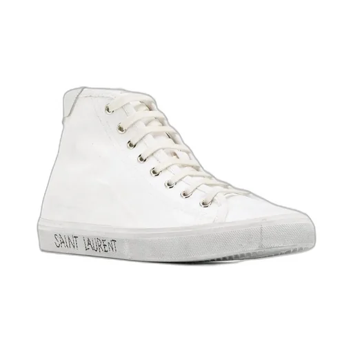 Saint Laurent Malibu Mid-Top Sneakers