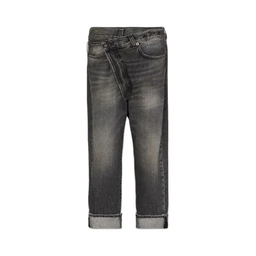 R13 Crossover Cropped Jeans