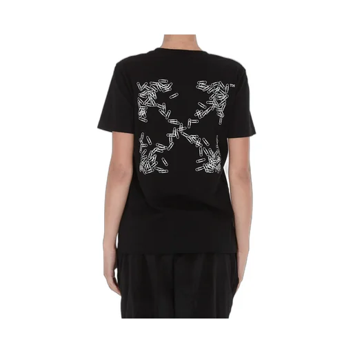 Paper Clip Arrows Motif T-Shirt
