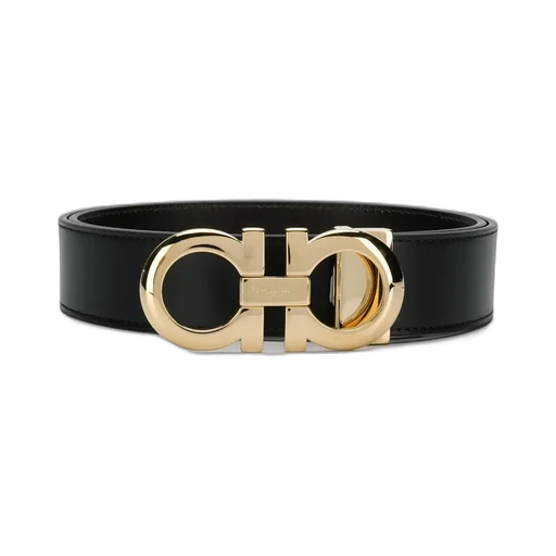Gancini Leather Belt