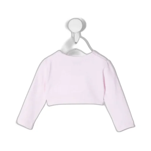 Rhinestone-Detail Buttoned Cardigan