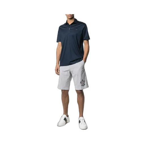 Logo-Patch Short-Sleeved Polo Shirt