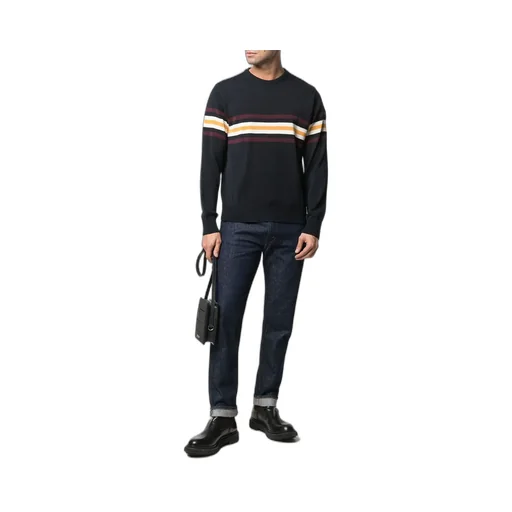 Horizontal Stripe Fine Knit Jumper